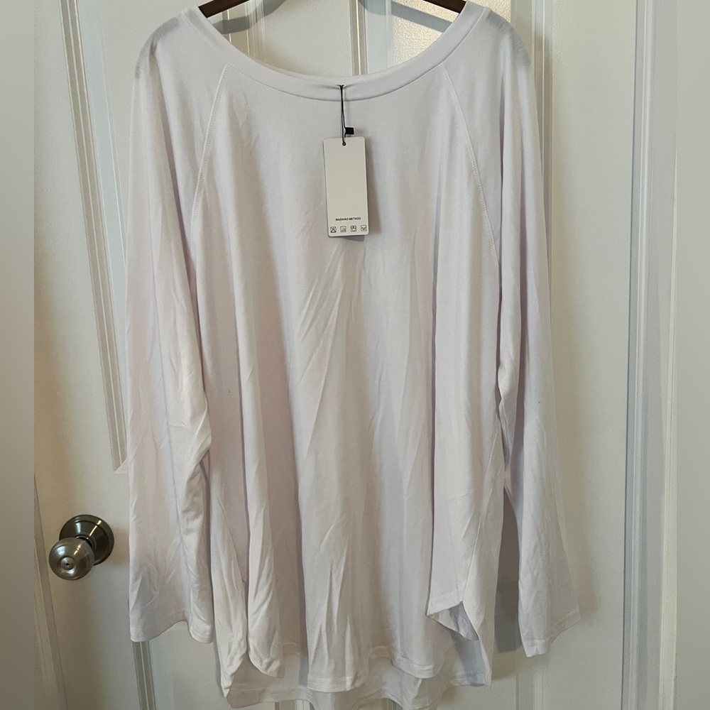 NWT Newchoice Women’s Tunic top white sz 2xl